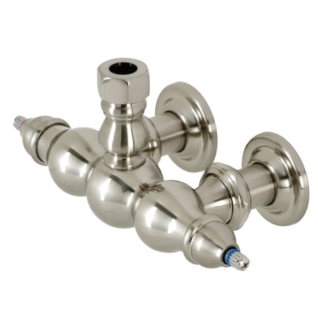 Kingston Brass ABT770-8 3-3/8 inch Wall Mount Faucet Body, Brushed Nickel ABT770-8